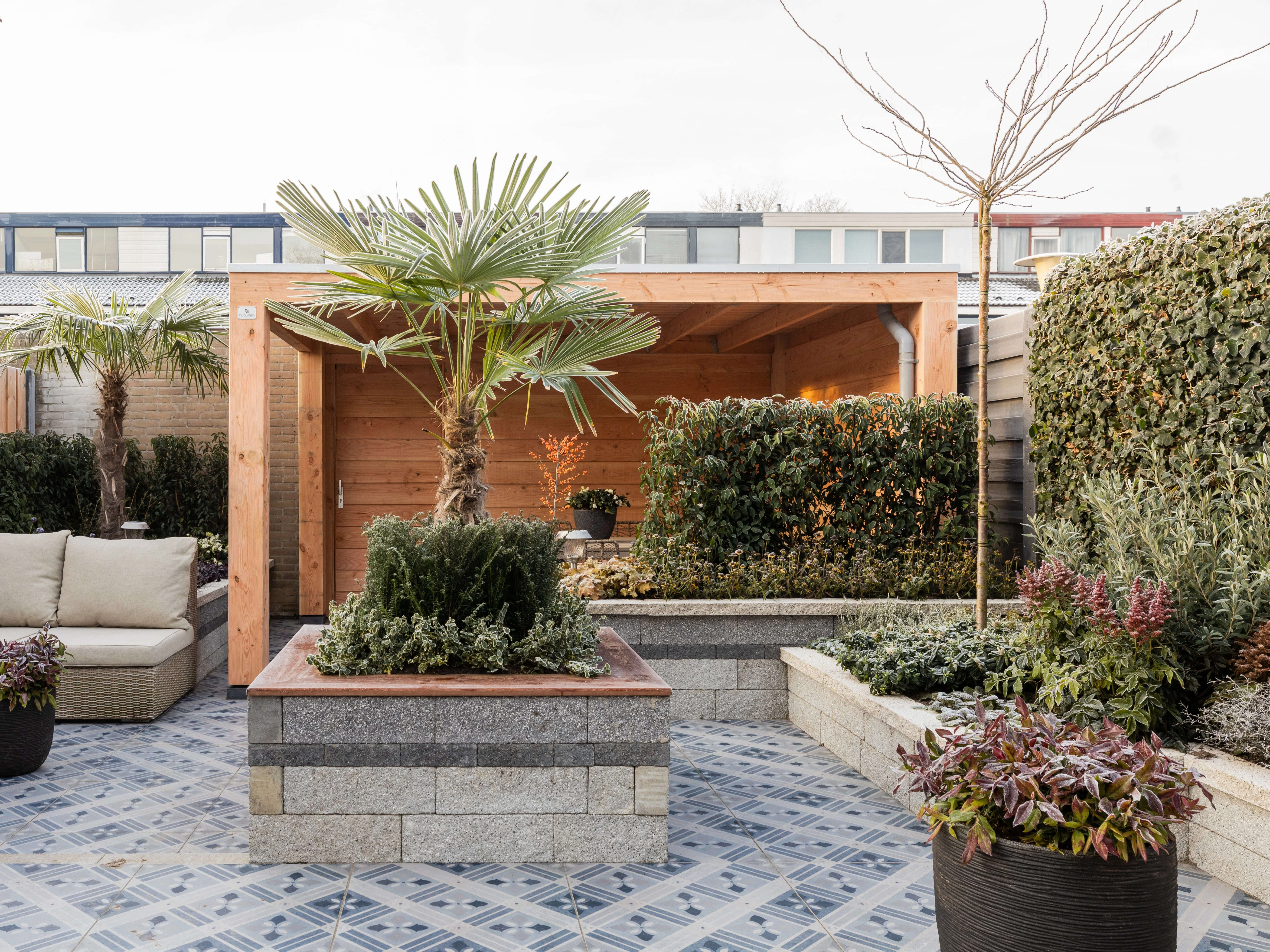 Douglas overkapping, 600 x 400, met achterwand, Westwood Modern - Afbeelding 8